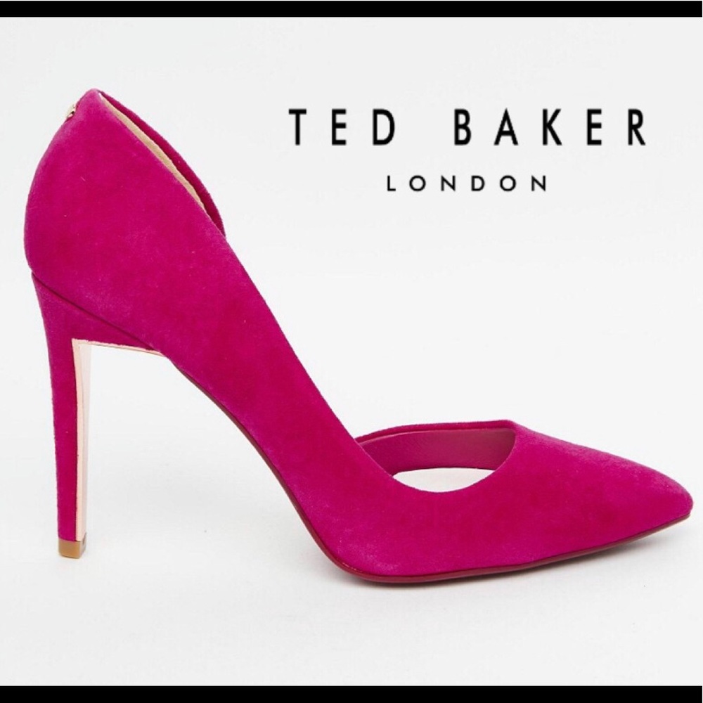 Ted Baker Meshi Pink Suede Heels